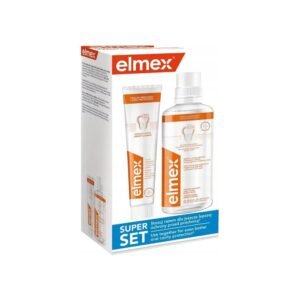 ELMEX Przeciw Płyn do płukania próchnicy 400 ml + ELMEX Pasta do zębów 75ml