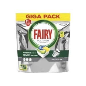 Fairy Platinum Cytryna Tabletki do zmywarki All In One, 66 tabletek