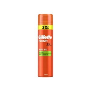 GILLETTE FUSION 5 żel do golenia sensitive z olejkiem Migdałowym XXL 240 ml