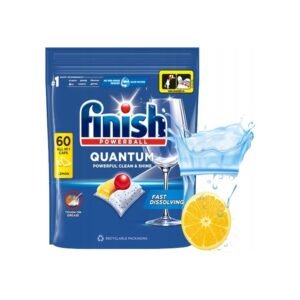 Kapsułki do zmywarki Finish Quantum All-in-1 cytrynowe 60 szt.