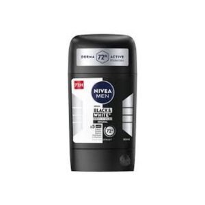 Nivea Men Black&White Anti-Perspirant w Sztyfcie Dla Mężczyzn 50 ml