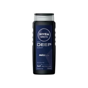 NIVEA MEN DEEP CLEAN Żel pod prysznic męski - Płyn do mycia 3w1 500ml