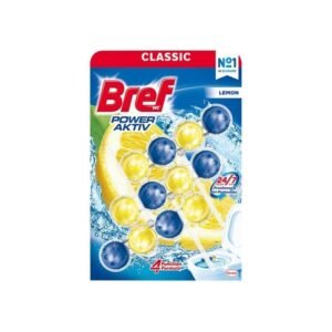 ZAWIESZKA DO WC BREF POWER AKTIV MYJĄCO-ZAPACHOWA DO MUSZLI WC LEMON 3X50G